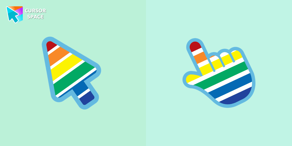 Rainbow cursor cursor pack
